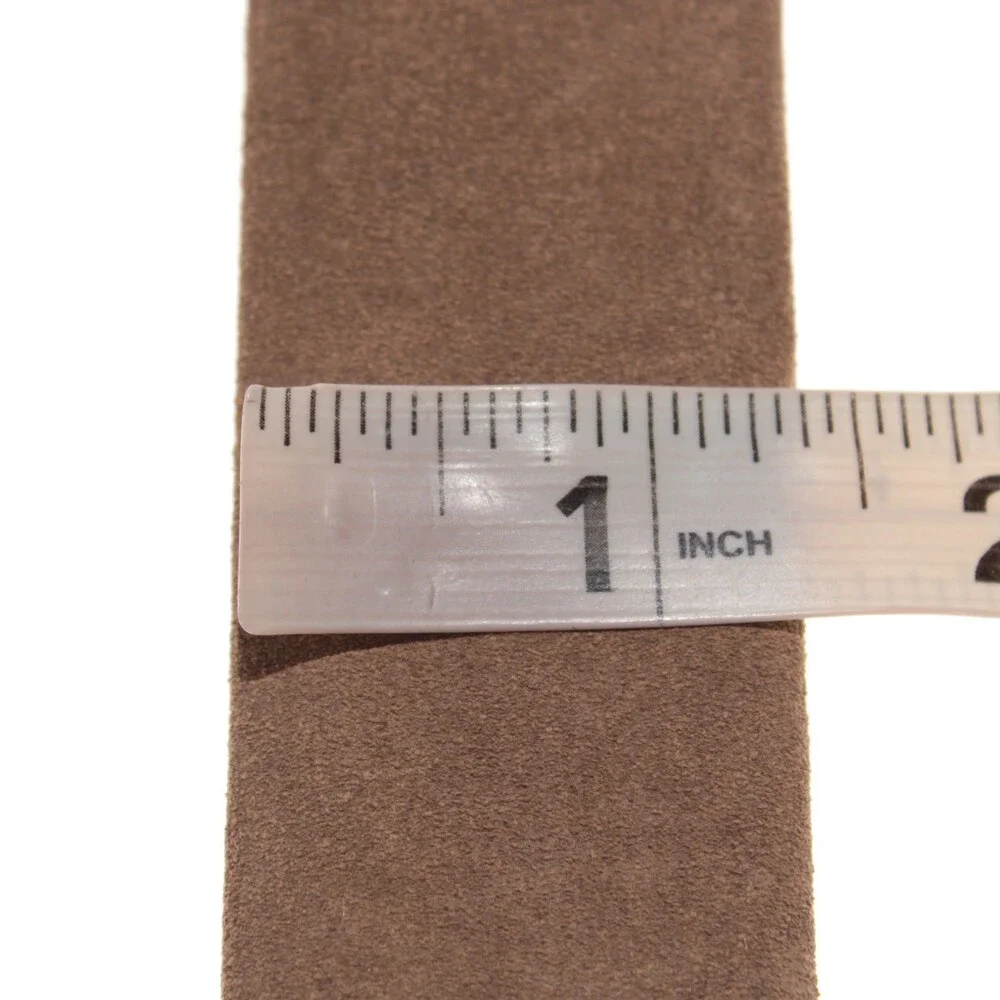 Di Bianco NWT Cut to Size Dress Belt In Solid Brown Suede Leather One Size